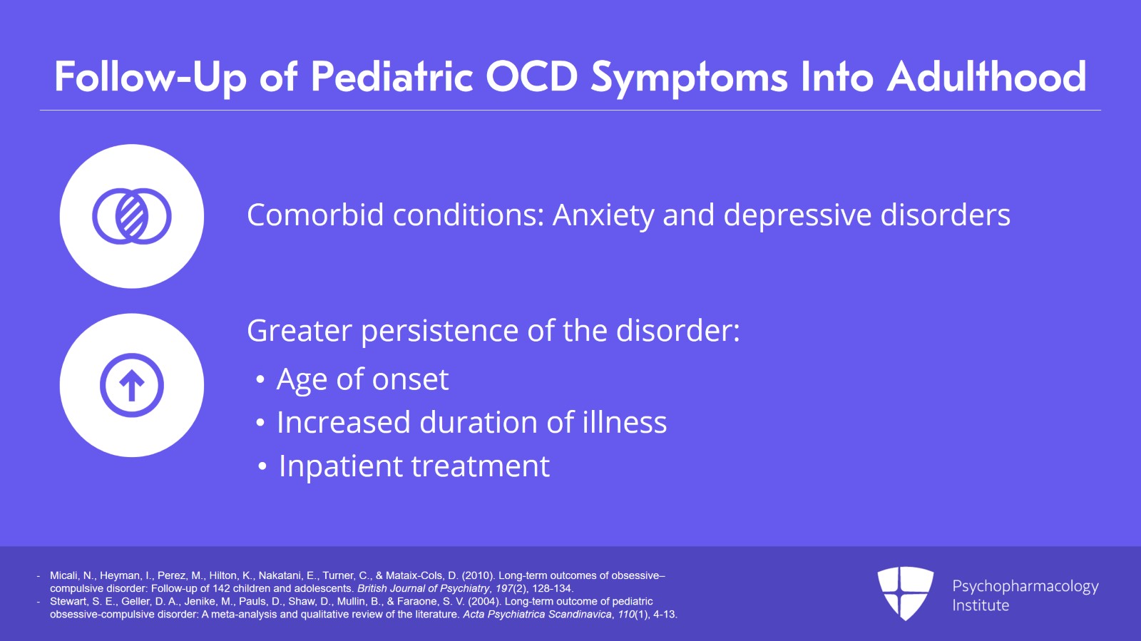 Clinical Tips for Treating Pediatric OCD, Long-Term Follow-Up, and Treatment-Resistant OCD Slide 4 of 12