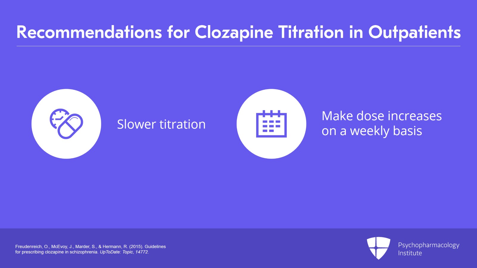 Important Considerations for Switching to Clozapine Slide 12 of 24