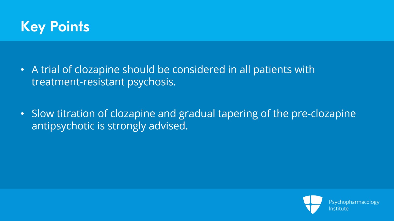 Important Considerations for Switching to Clozapine Slide 23 of 24
