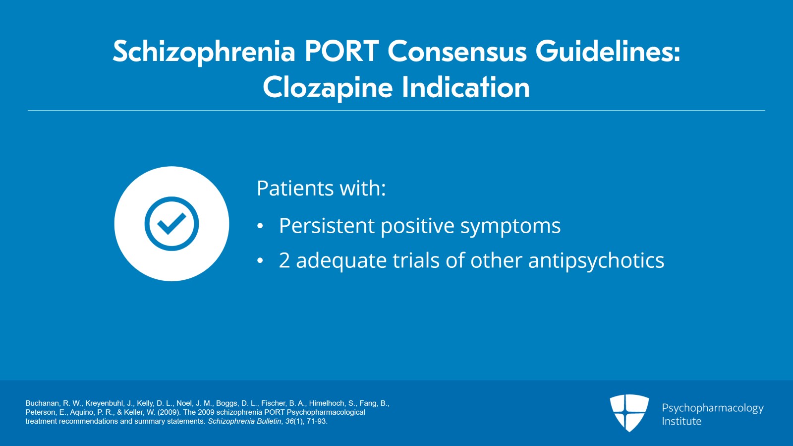 Important Considerations for Switching to Clozapine Slide 5 of 24