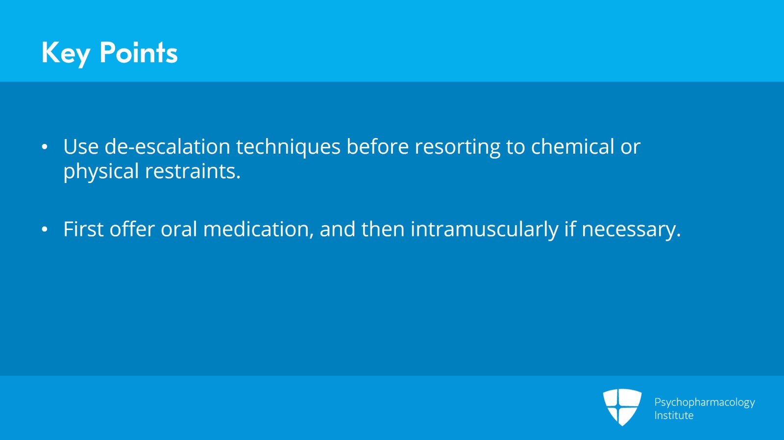 Management of Acute Aggression in Children and Adolescents Slide 22 of 25