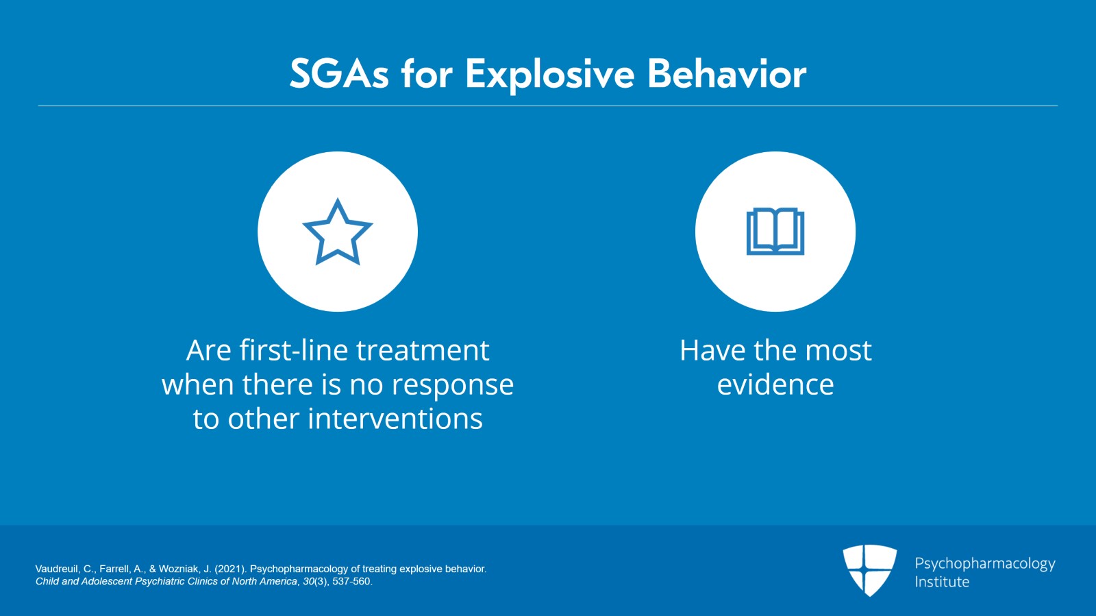 First- and Second-Generation Antipsychotics for Managing Explosive Behavior Slide 2 of 12