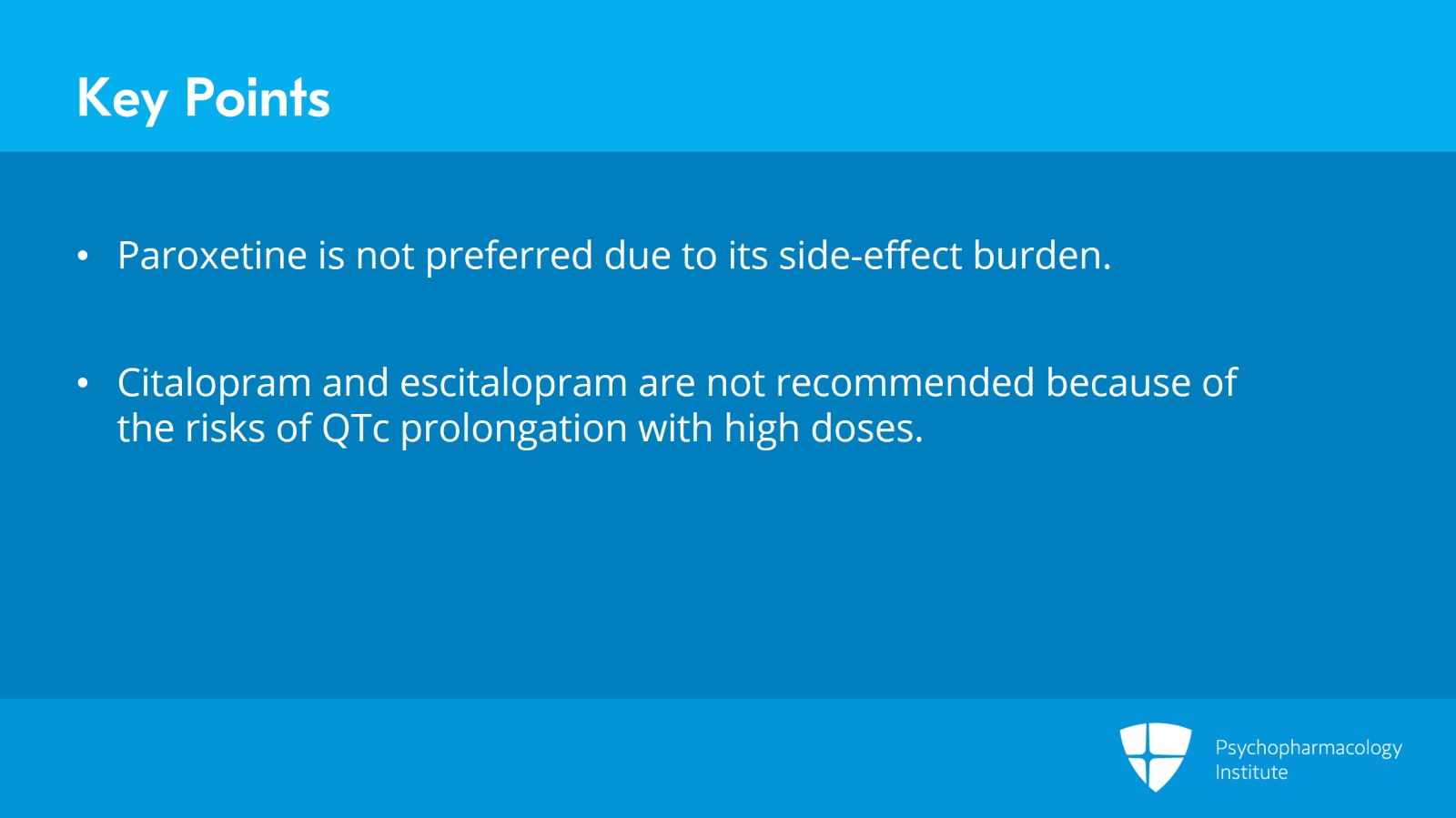 Node 2: First-Line Treatment: SSRIs Slide 16 of 17