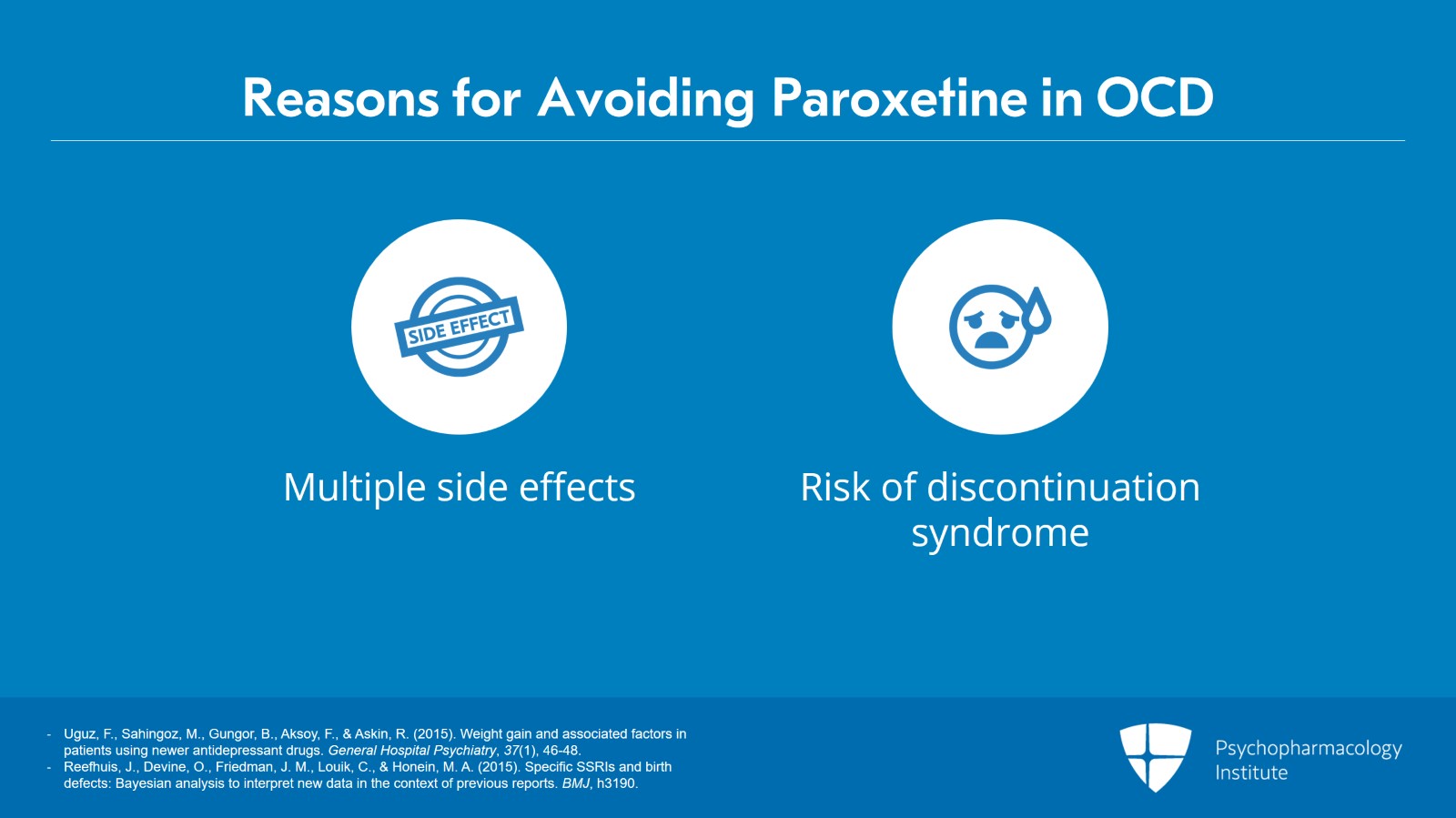 Node 2: First-Line Treatment: SSRIs Slide 5 of 17