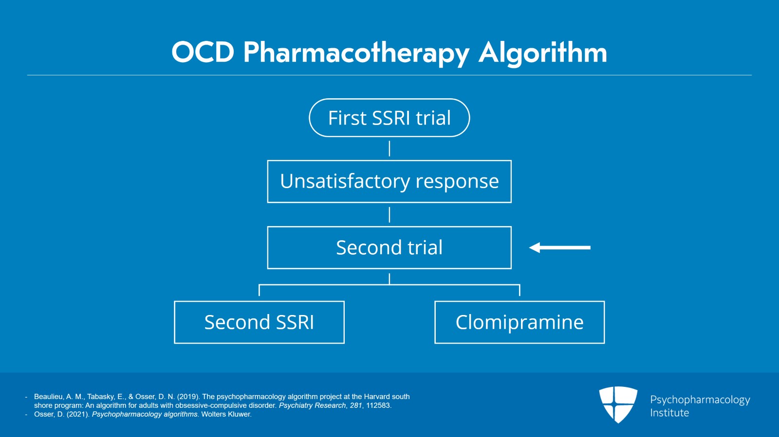 Node 3: Second Trial of SSRI or Clomipramine Slide 2 of 16
