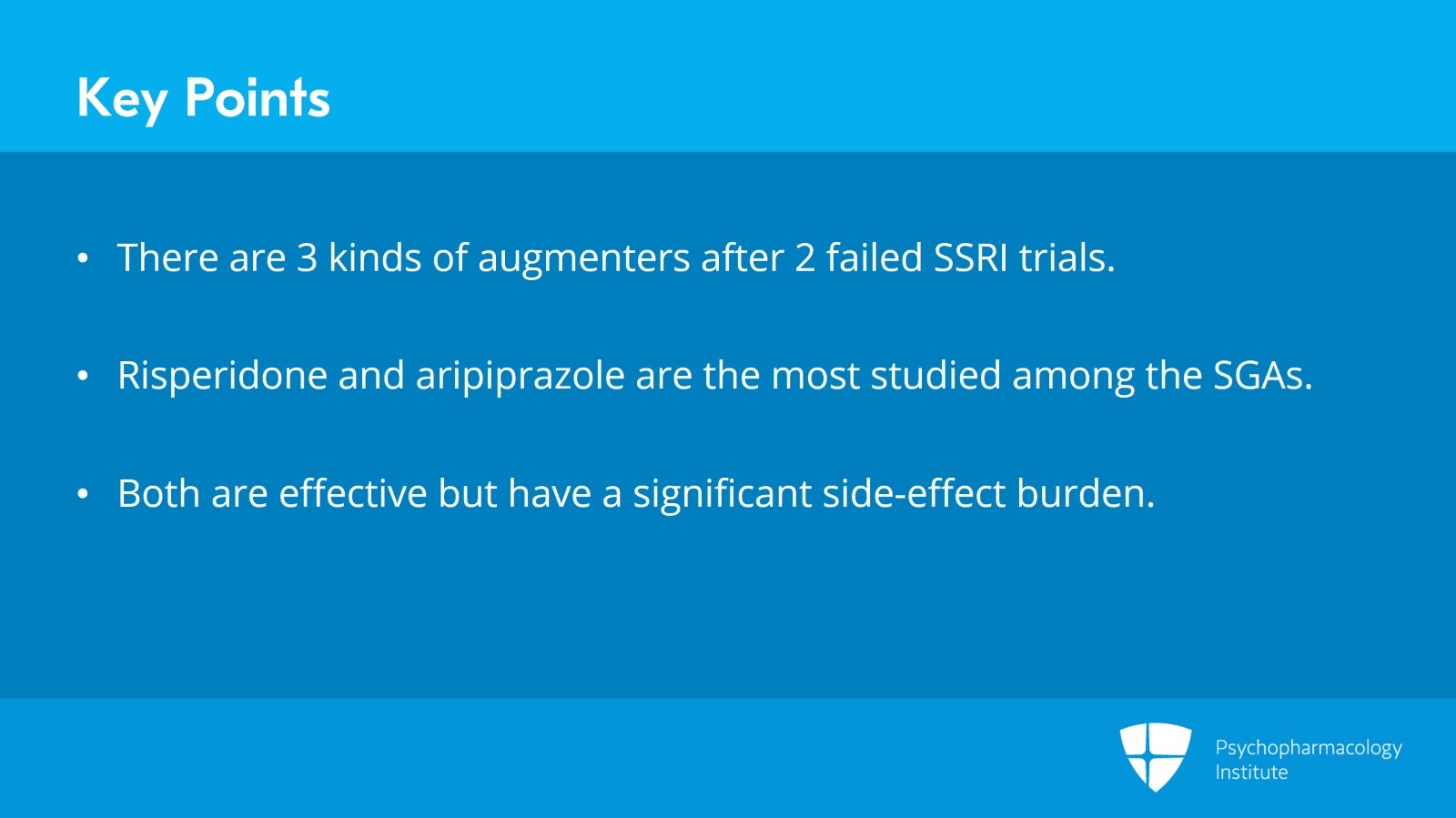 Node 4: SSRI Augmentation With SGA Slide 10 of 12