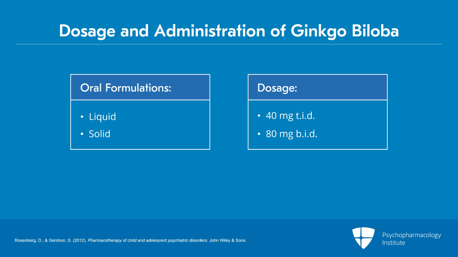 Use of Ginkgo Biloba in Children and Adolescents Slide 8 of 15