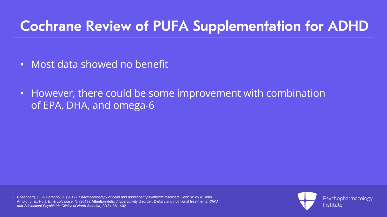 Use of Omega-3 Fatty Acids in Children and Adolescents Slide 17 of 25