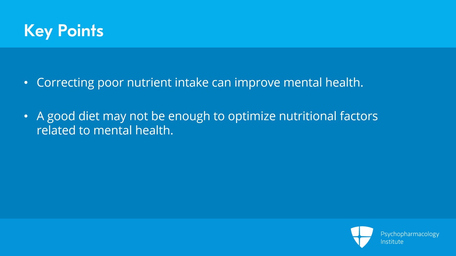 Rationale for Micronutrient Supplementation in Mental Illness Slide 16 of 18