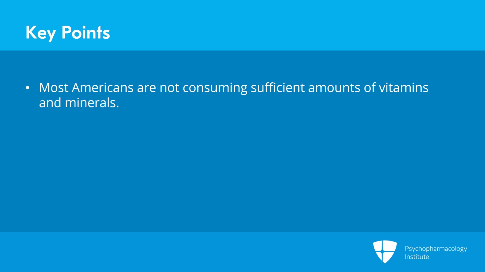 Rationale for Micronutrient Supplementation in Mental Illness Slide 17 of 18