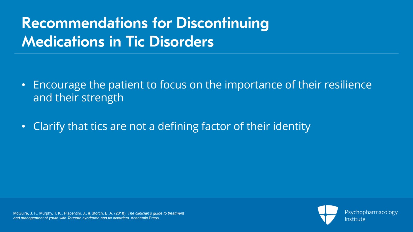 Treatment Optimization for Tic Disorders Slide 21 of 28