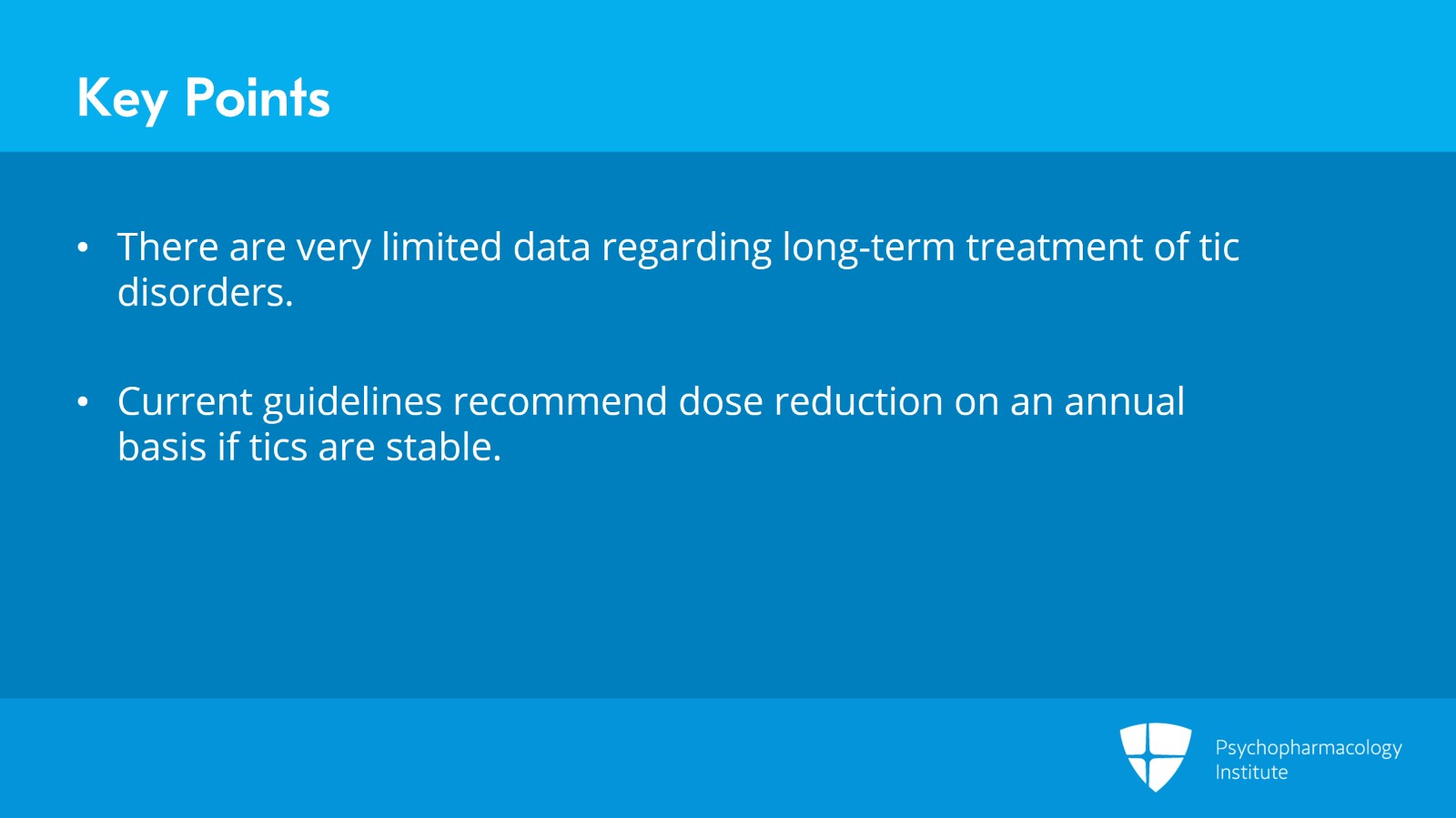 Treatment Optimization for Tic Disorders Slide 27 of 28