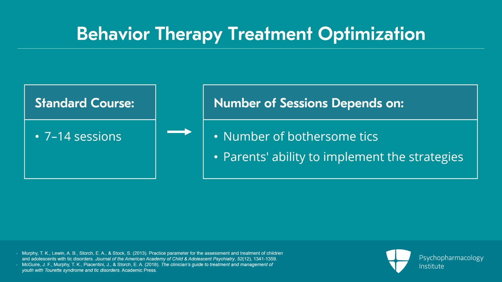 Treatment Optimization for Tic Disorders Slide 8 of 28