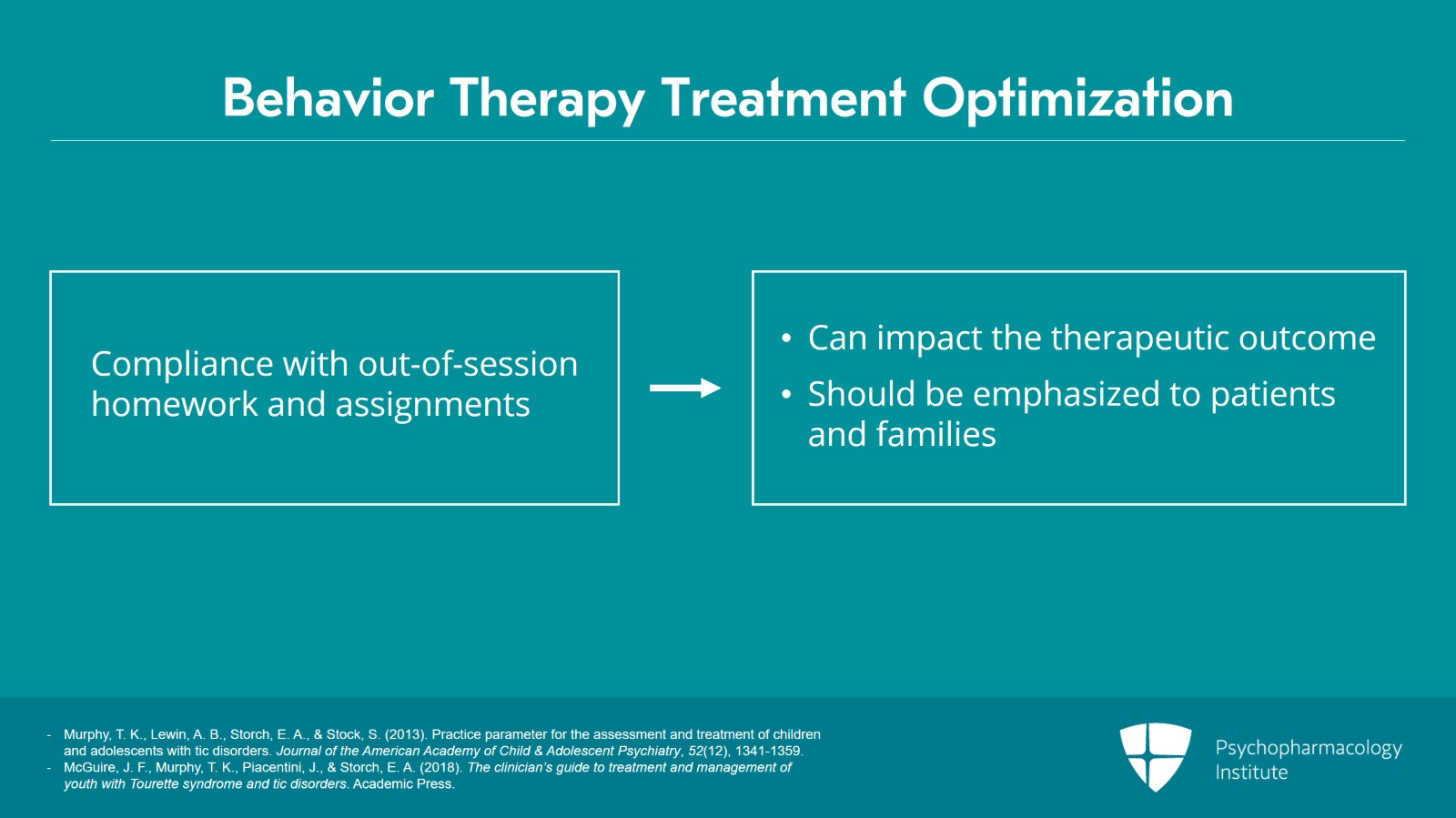 Treatment Optimization for Tic Disorders Slide 9 of 28