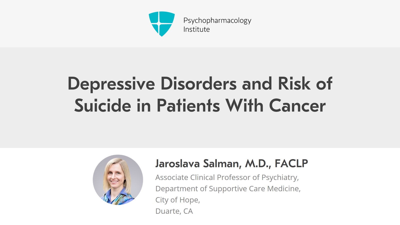 Depressive Disorders and Risk of Suicide in Patients With Cancer Slide 1 of 22