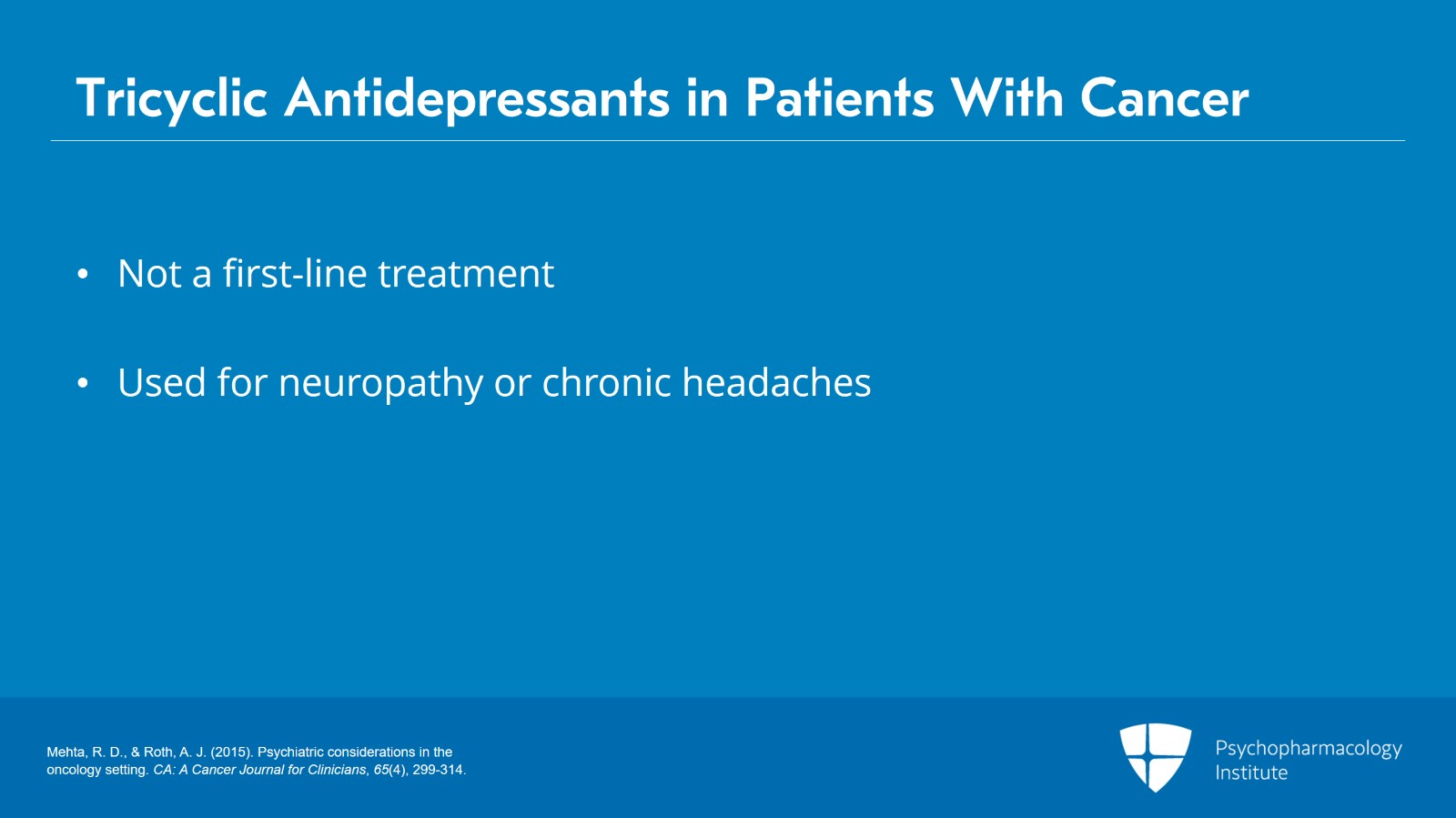 Treating Depressive Disorders in Patients With Cancer Slide 18 of 28
