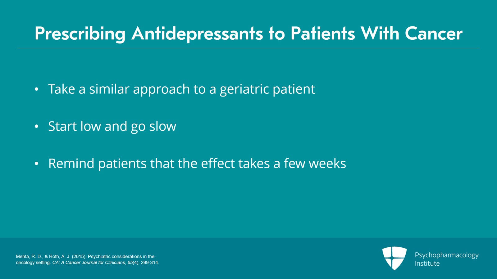 Treating Depressive Disorders in Patients With Cancer Slide 4 of 28