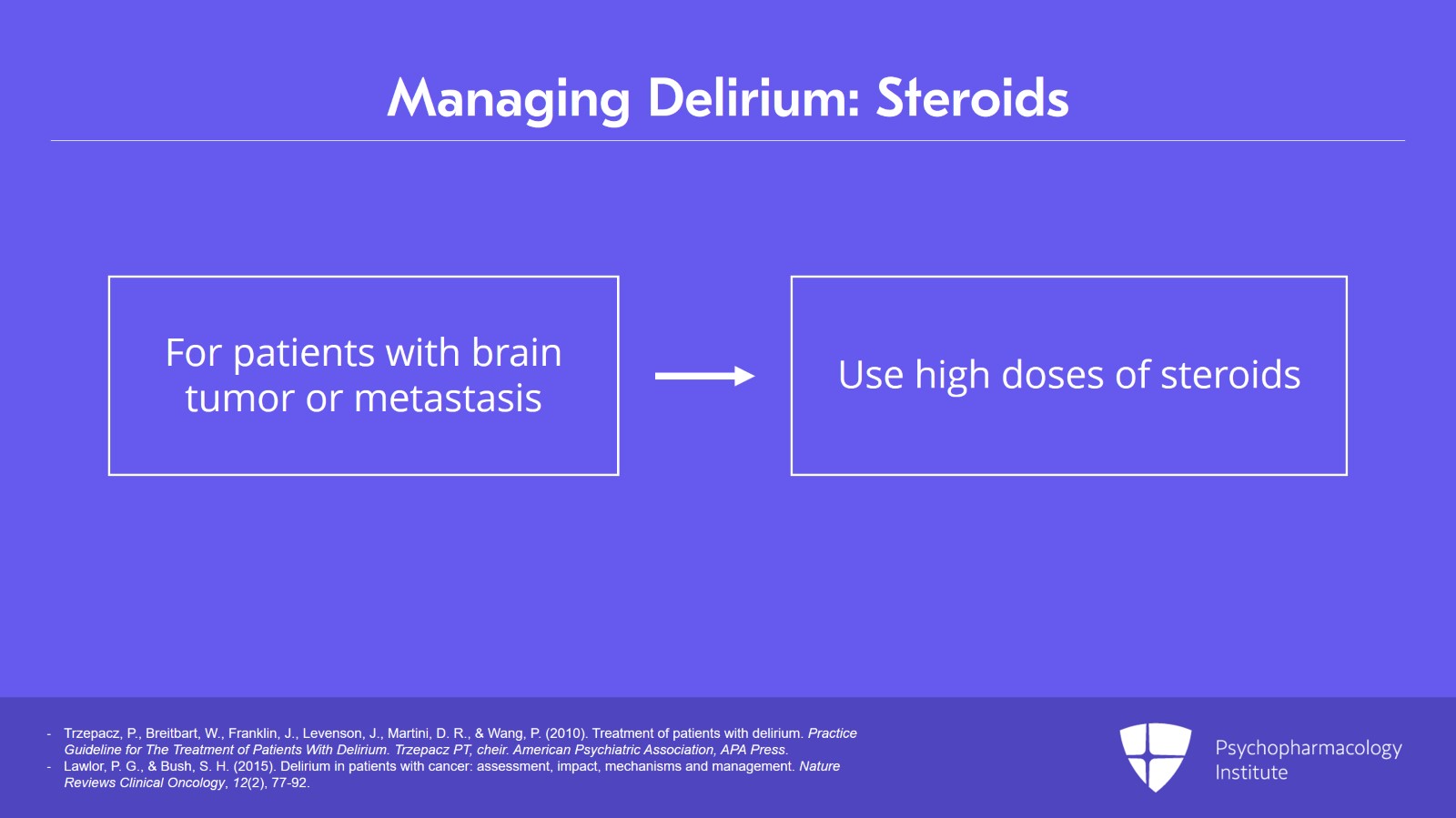 Management of Delirium in Patients With Cancer Slide 14 of 18