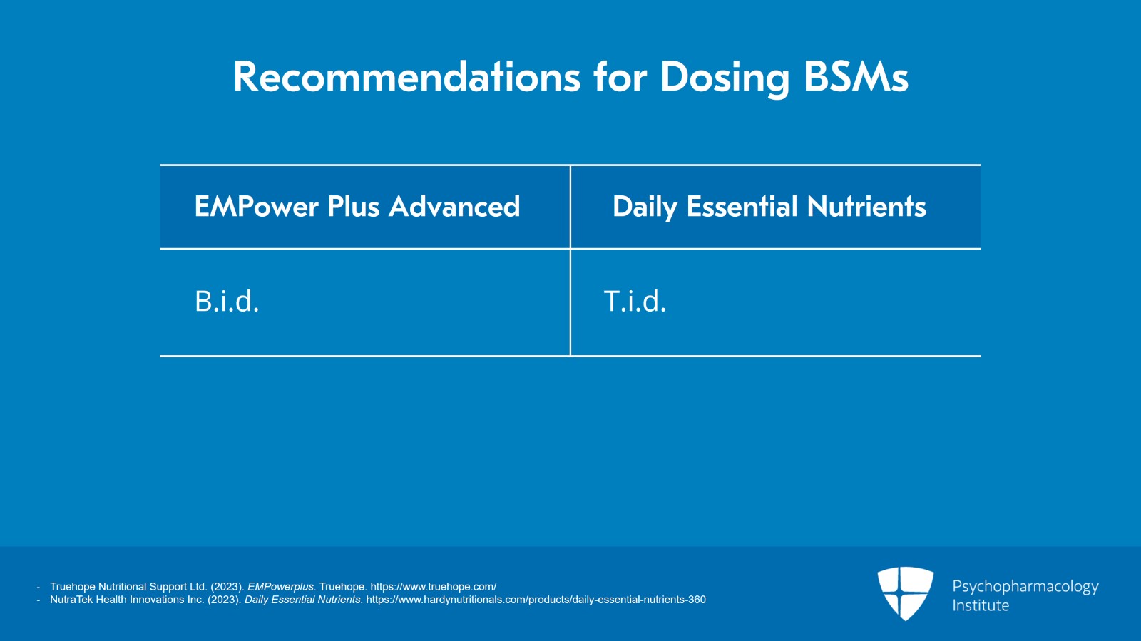 Practical Tips for Using BSMs in the Clinical Practice Slide 6 of 14