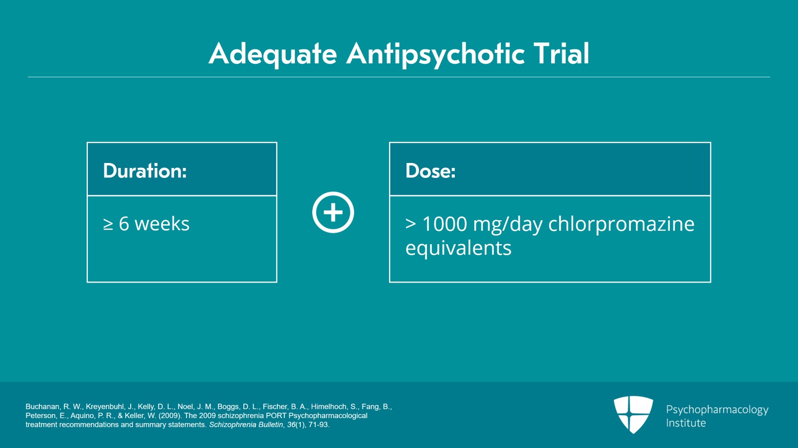 Using Clozapine for Treatment-Resistant Psychosis and Mood Disorders Slide 7 of 13