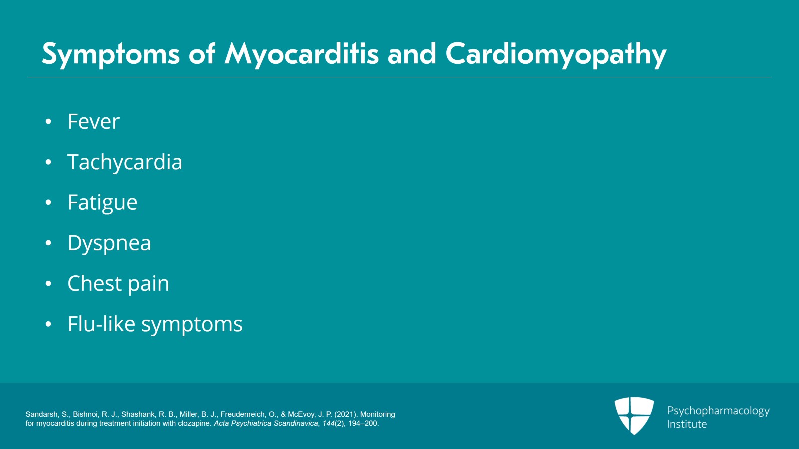 Managing Cardiac and Metabolic Adverse Effects of Clozapine Slide 4 of 27
