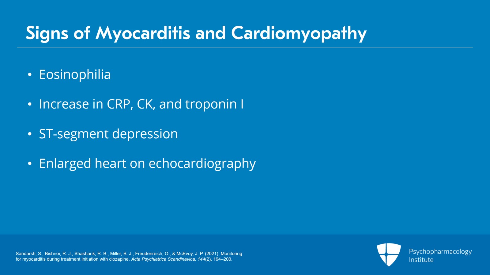 Managing Cardiac and Metabolic Adverse Effects of Clozapine Slide 5 of 27