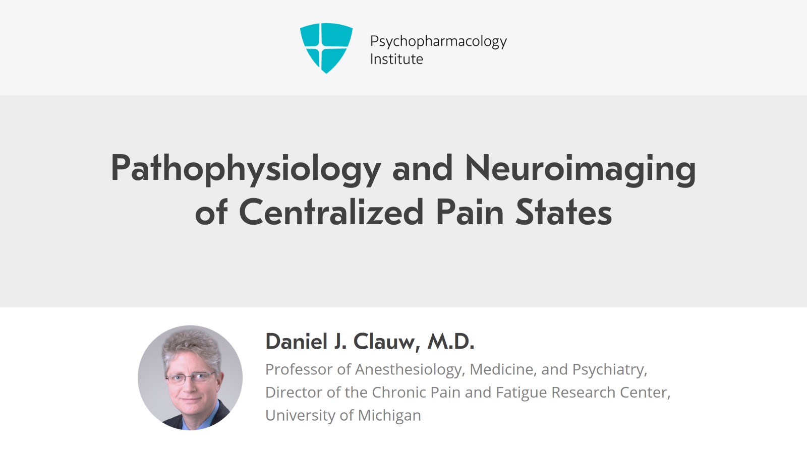 Pathophysiology and Neuroimaging of Centralized Pain States Slide 1 of 20