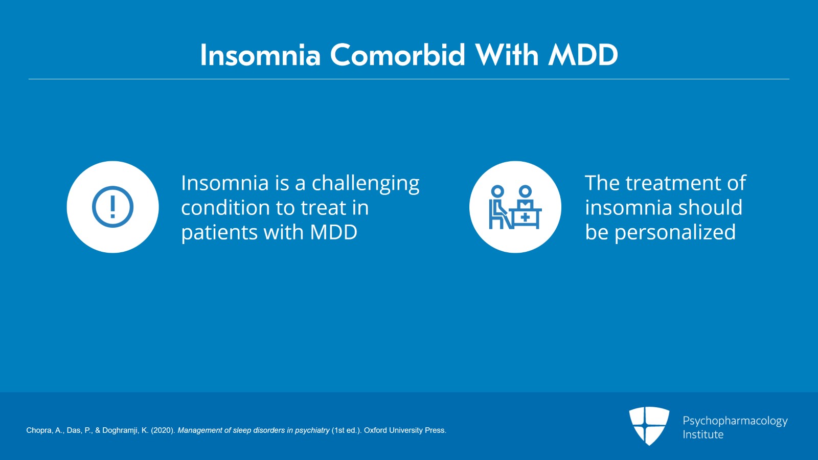 Treatment Strategies for Managing Insomnia in MDD Slide 2 of 25