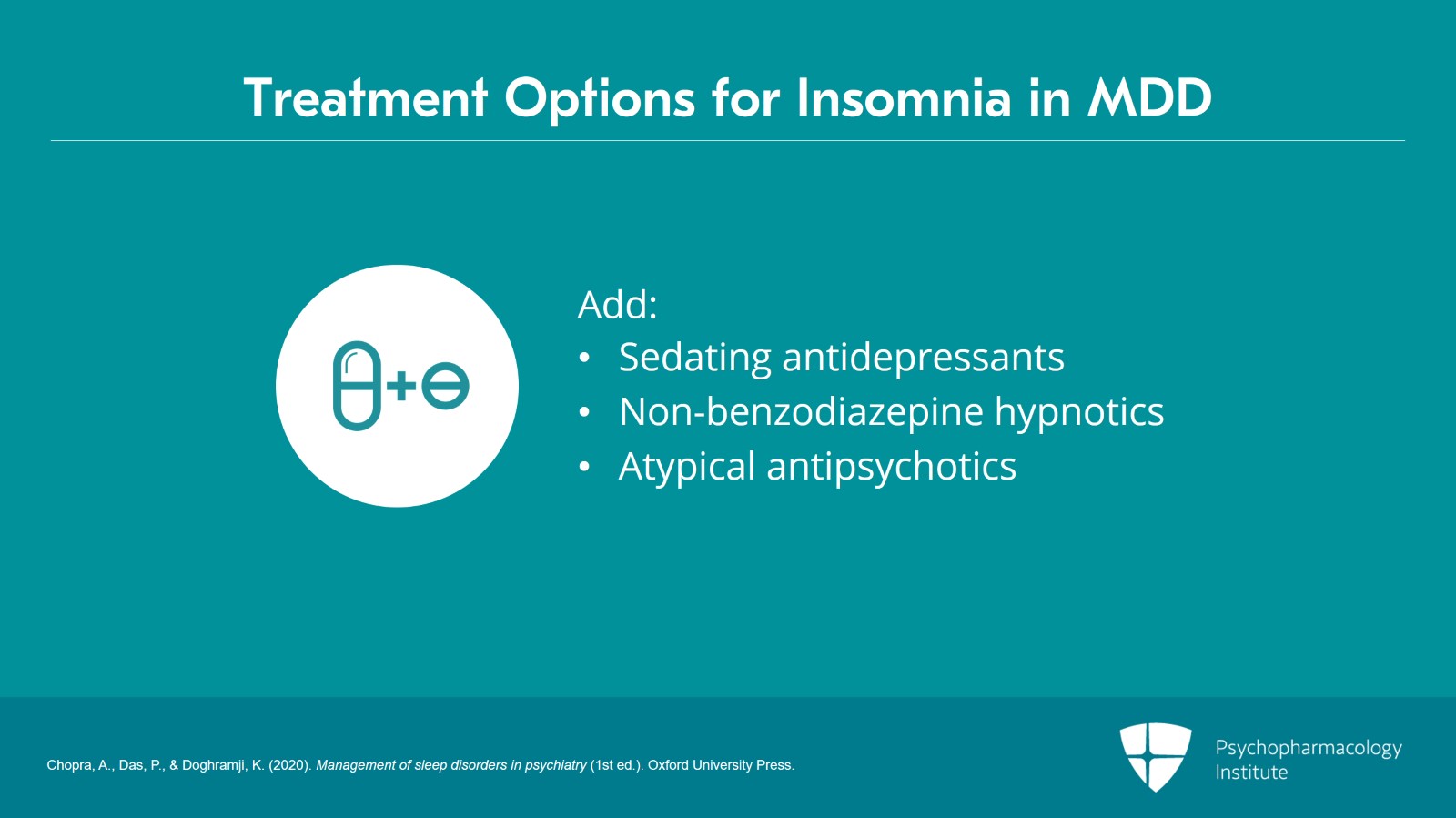 Treatment Strategies for Managing Insomnia in MDD Slide 4 of 25