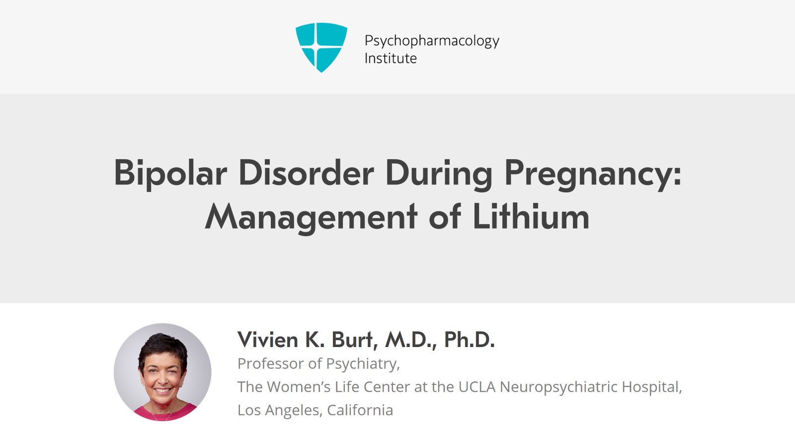 Bipolar Disorder During Pregnancy: Management of Lithium Slide 1 of 14