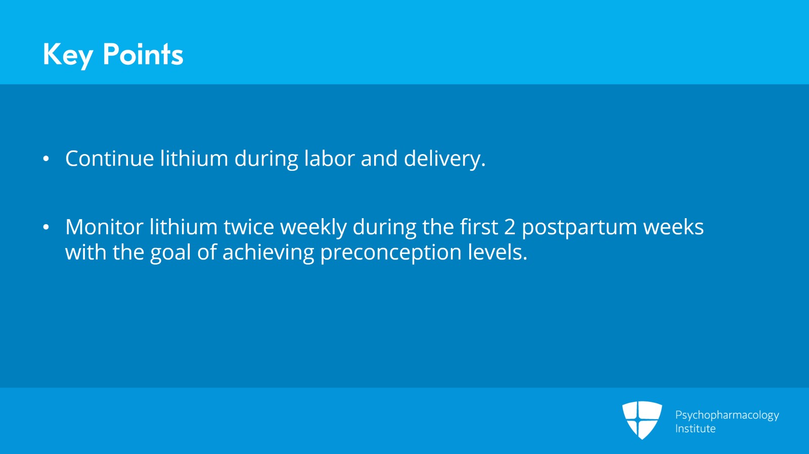 Bipolar Disorder During Pregnancy: Management of Lithium Slide 13 of 14