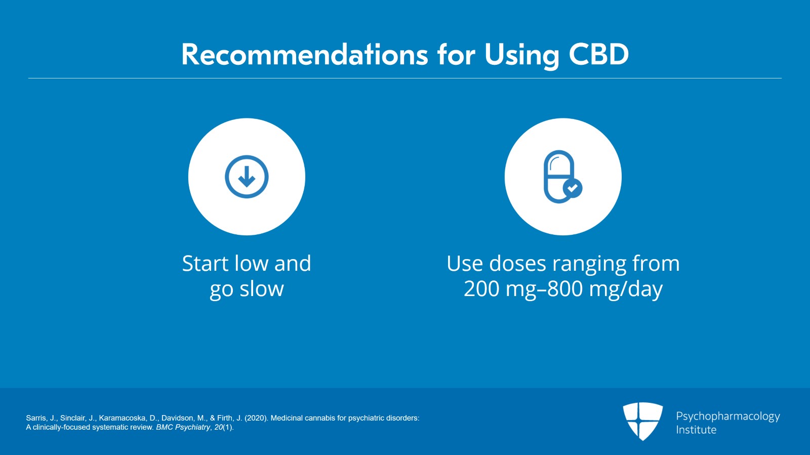 Cannabidiol: Evidence for Psychiatric Disorders and Recommendations for Using It Slide 9 of 16