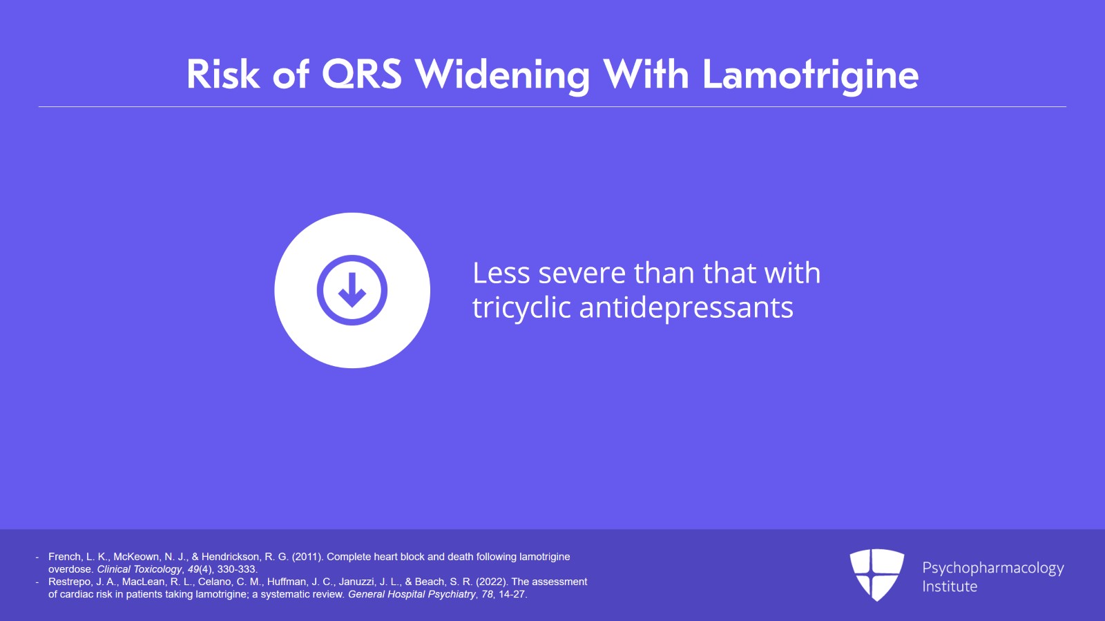Lamotrigine Effect on QTc Prolongation and QRS Widening Slide 9 of 12