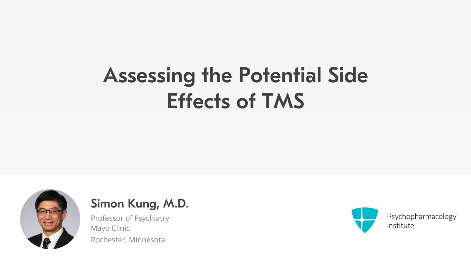 Assessing the Potential Side Effects of TMS Slide 1 of 14