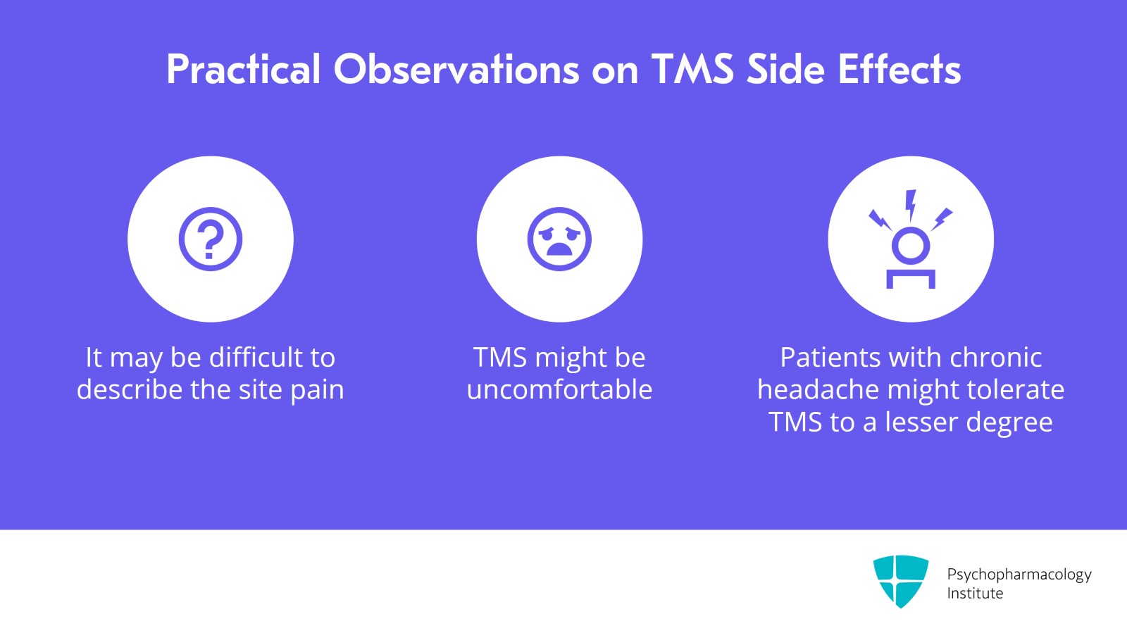 Assessing the Potential Side Effects of TMS Slide 6 of 14