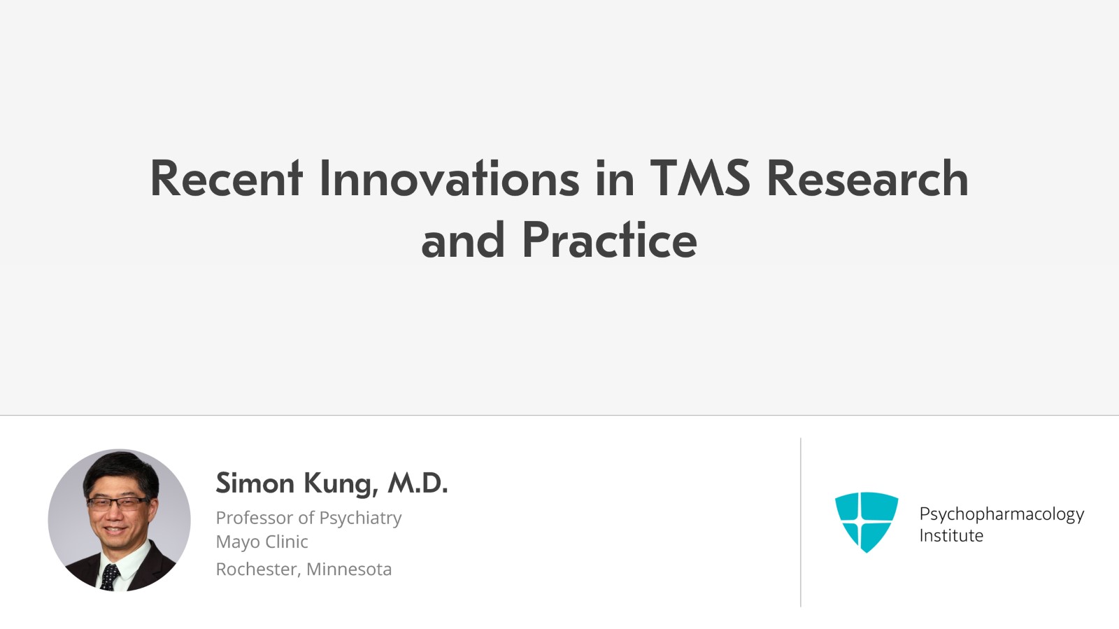 Recent Innovations in TMS Research and Practice Slide 1 of 19