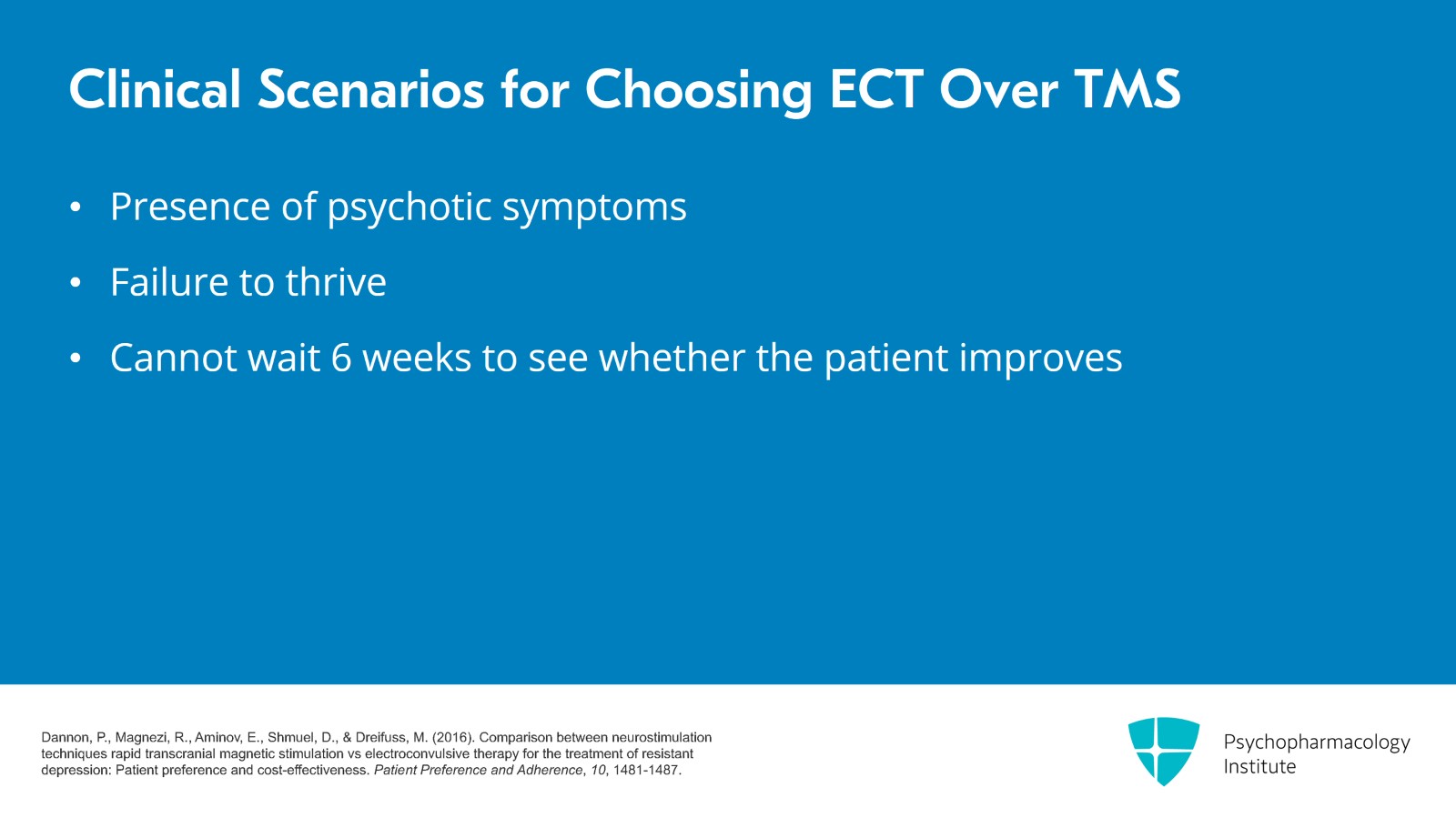 Optimizing Patient Selection for TMS Treatment Slide 15 of 24