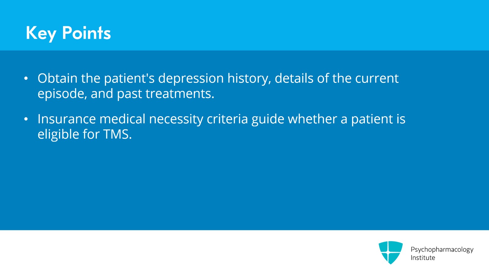 Optimizing Patient Selection for TMS Treatment Slide 22 of 24
