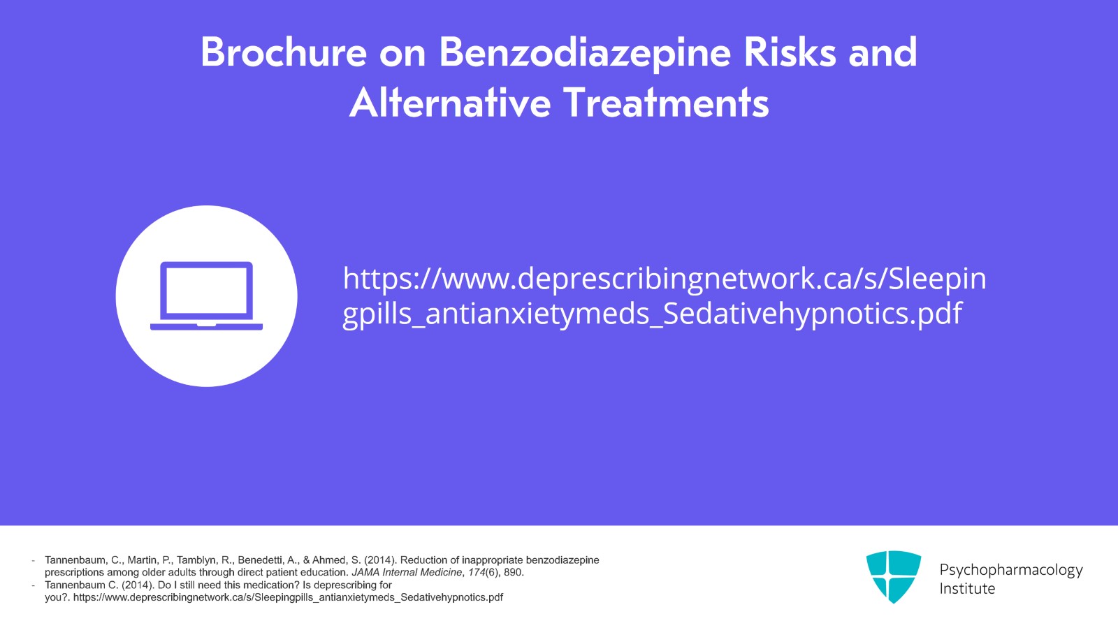 Benzodiazepine Deprescription: Indications, Benefits, and Risks Slide 13 of 19