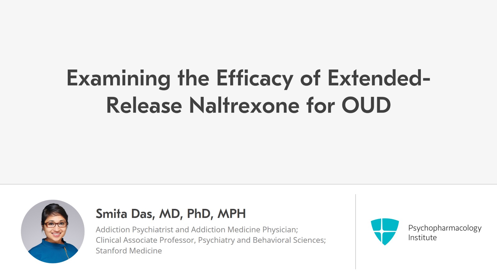 Examining the Efficacy of Extended-Release Naltrexone OUD Slide 1 of 14