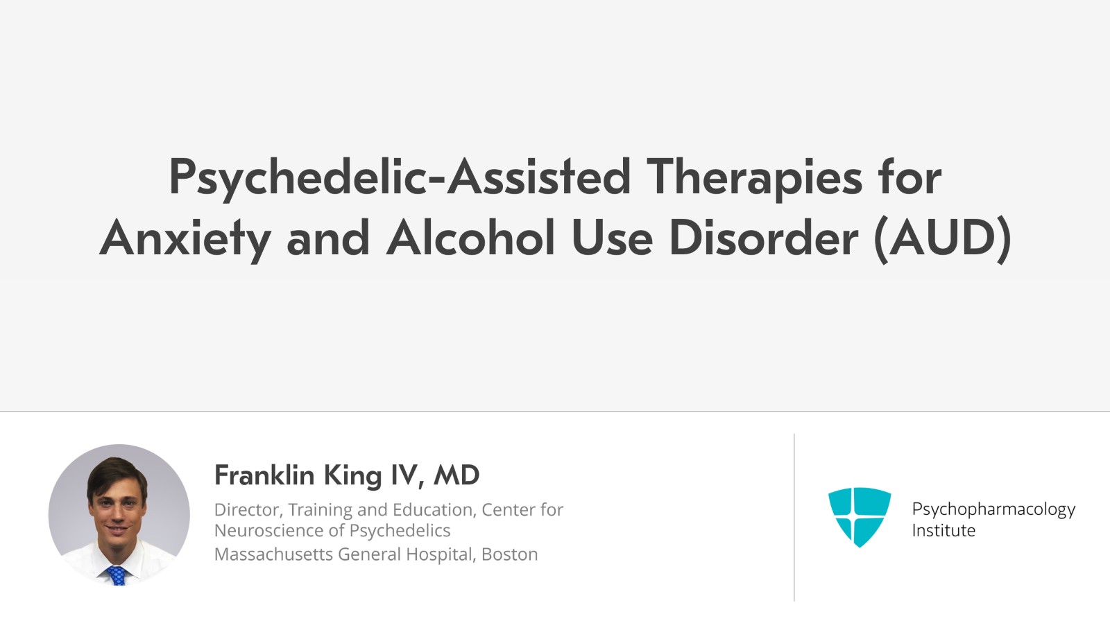 Psychedelic-Assisted Therapies for Anxiety and Alcohol Use Disorder (AUD) Slide 1 of 10