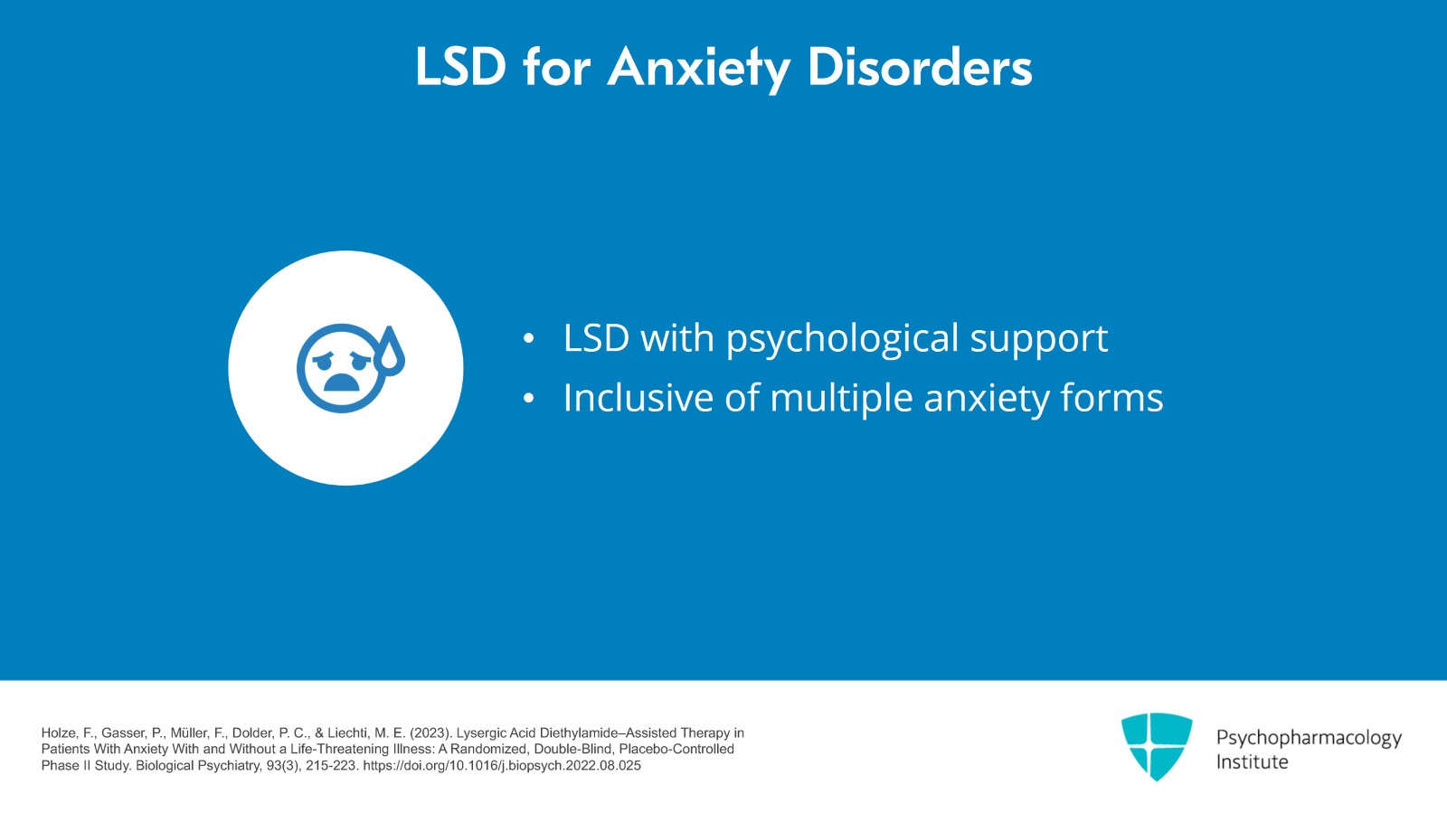 Psychedelic-Assisted Therapies for Anxiety and Alcohol Use Disorder (AUD) Slide 2 of 10