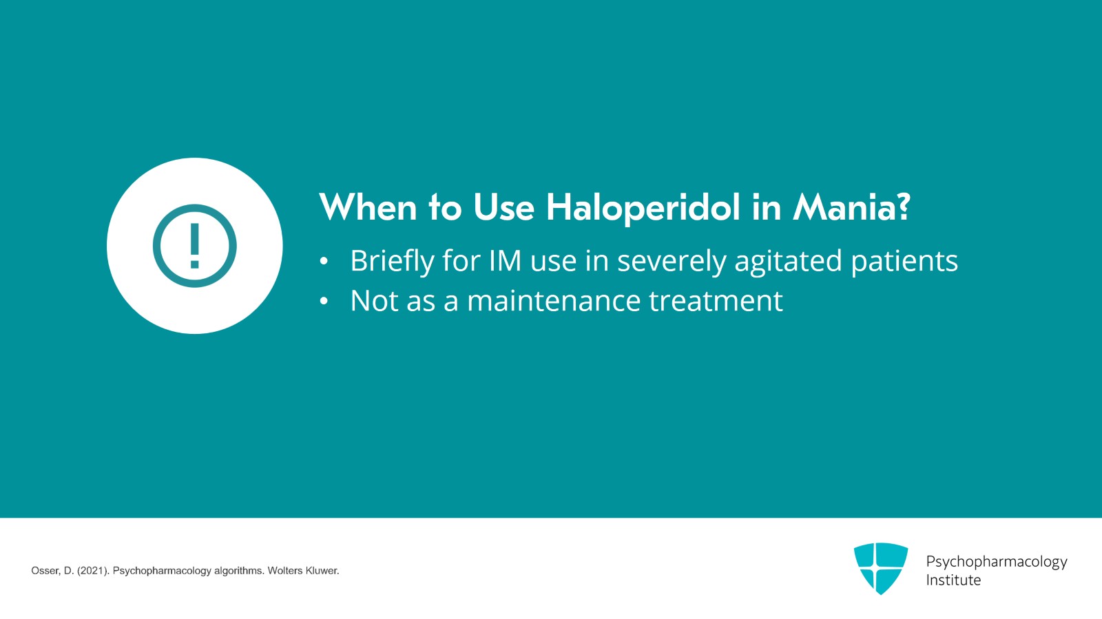 Lithium for Bipolar Mania Without Mixed Features Slide 13 of 20