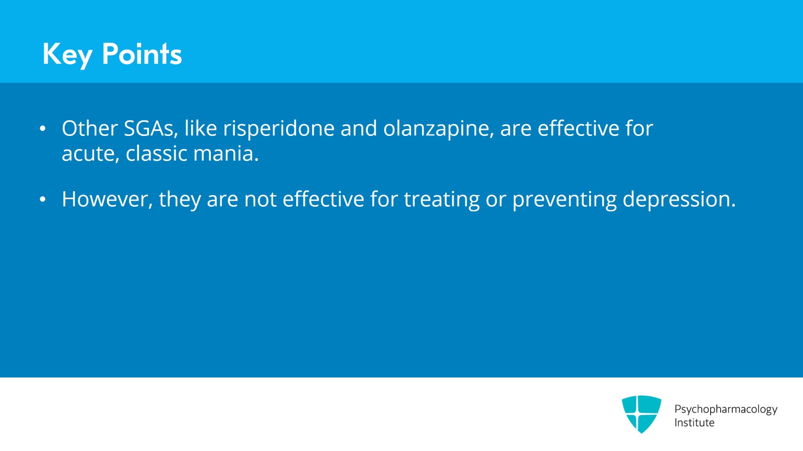 Lithium for Bipolar Mania Without Mixed Features Slide 18 of 20