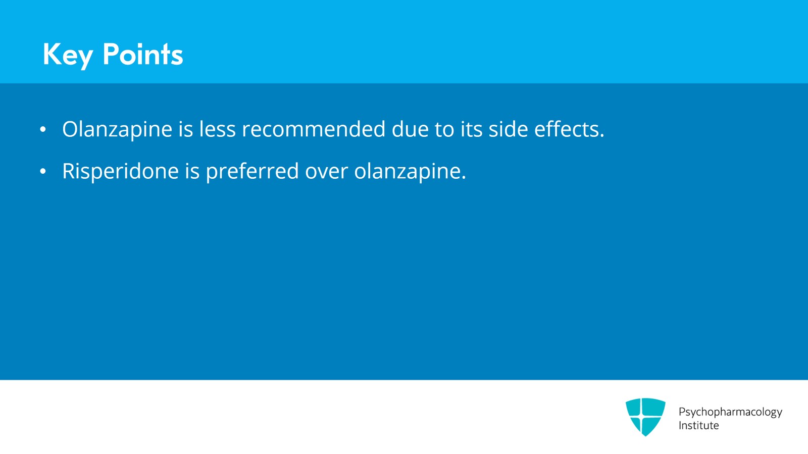 Augmenting With SGAs After Unsatisfactory Response to Lithium in Bipolar Mania Slide 11 of 12