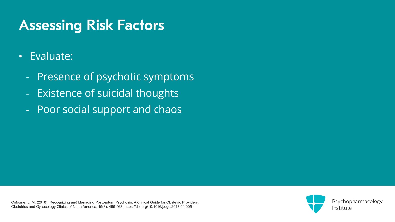 Distinguishing Postpartum OCD from Postpartum Psychosis Slide 10 of 22