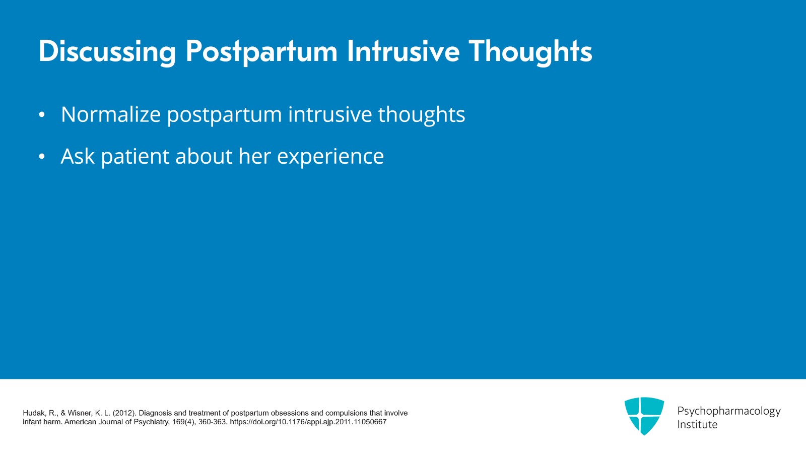 Distinguishing Postpartum OCD from Postpartum Psychosis Slide 8 of 22