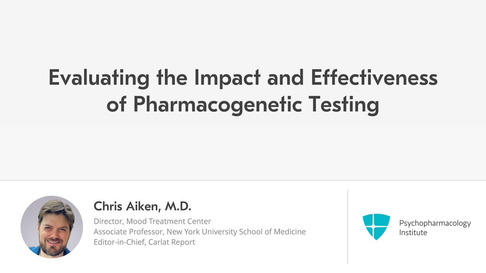 Pharmacogenetic Panels: Do They Really Work? Slide 1 of 15