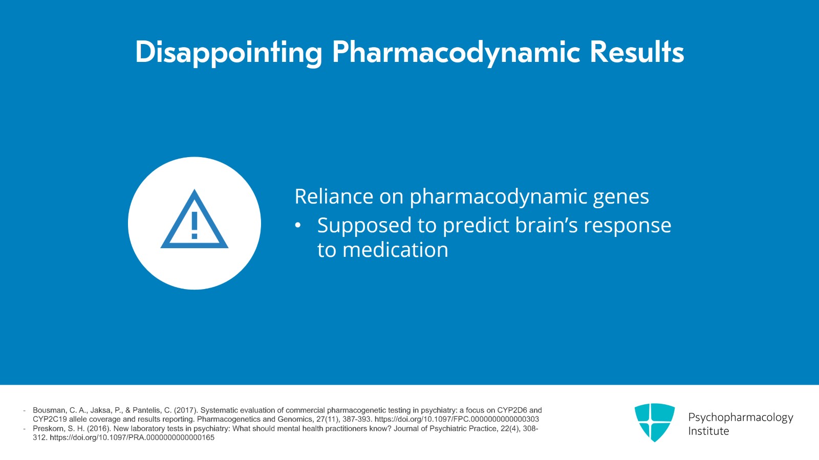 Pharmacogenetic Panels: Do They Really Work? Slide 11 of 15