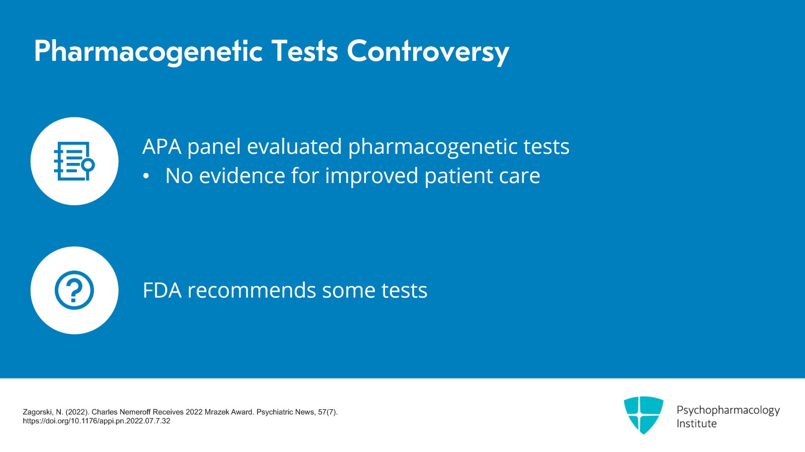 Pharmacogenetic Panels: Do They Really Work? Slide 2 of 15